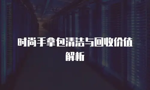 时尚手拿包清洁与回收价值解析