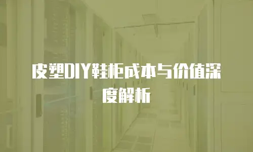皮塑DIY鞋柜成本与价值深度解析