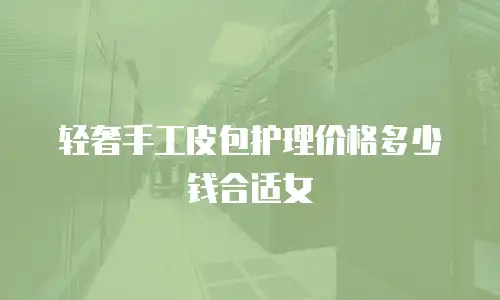 轻奢手工皮包护理价格多少钱合适女
