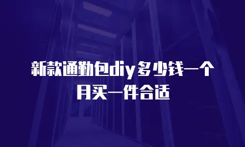 新款通勤包diy多少钱一个月买一件合适