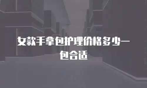 女款手拿包护理价格多少一包合适