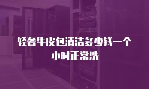 轻奢牛皮包清洁多少钱一个小时正常洗