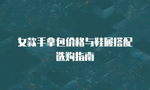女款手拿包价格与鞋履搭配选购指南