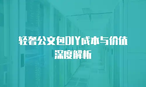 轻奢公文包DIY成本与价值深度解析