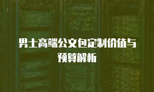 男士高端公文包定制价值与预算解析