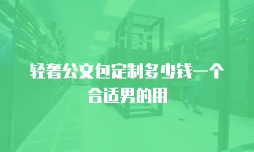 轻奢公文包定制多少钱一个合适男的用