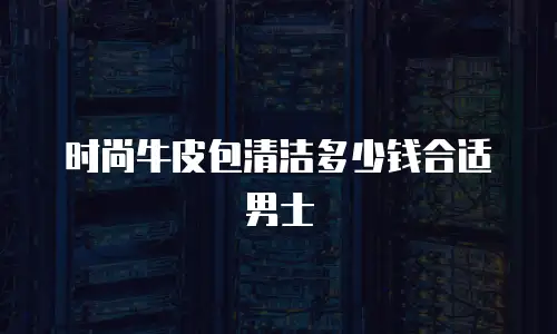 时尚牛皮包清洁多少钱合适男士