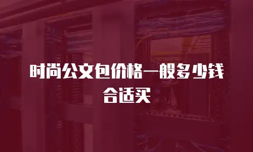 时尚公文包价格一般多少钱合适买