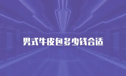 男式牛皮包多少钱合适