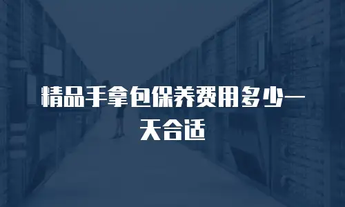 精品手拿包保养费用多少一天合适