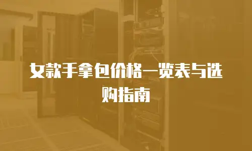女款手拿包价格一览表与选购指南
