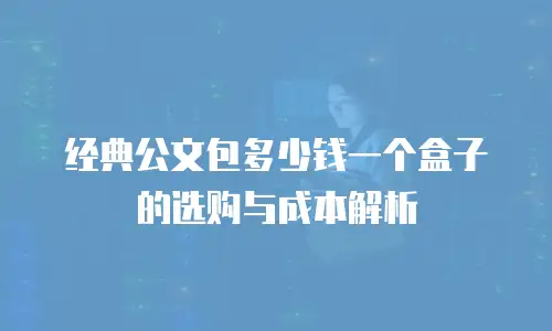 经典公文包多少钱一个盒子的选购与成本解析
