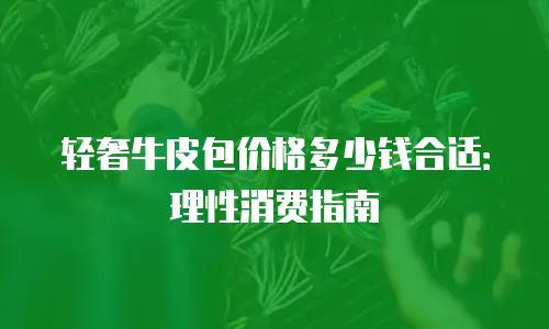 轻奢牛皮包价格多少钱合适：理性消费指南