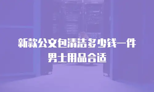 新款公文包清洁多少钱一件男士用品合适