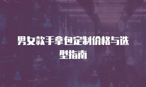 男女款手拿包定制价格与选型指南