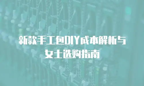 新款手工包DIY成本解析与女士选购指南