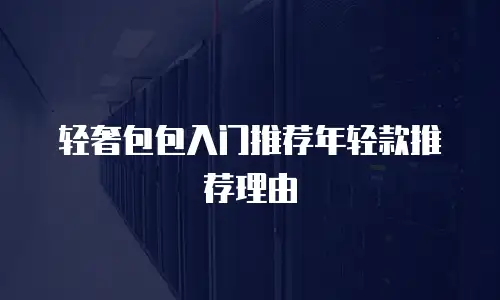 轻奢包包入门推荐年轻款推荐理由