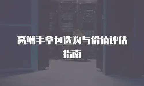 高端手拿包选购与价值评估指南