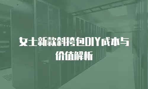 女士新款斜挎包DIY成本与价值解析