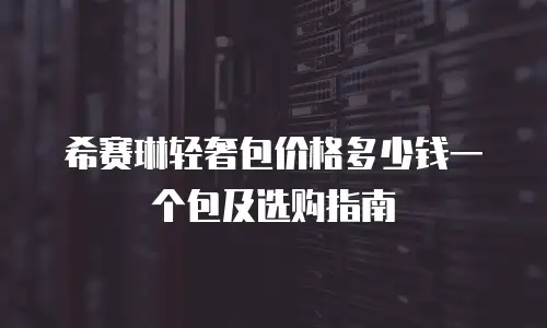希赛琳轻奢包价格多少钱一个包及选购指南