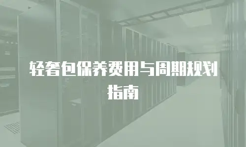轻奢包保养费用与周期规划指南