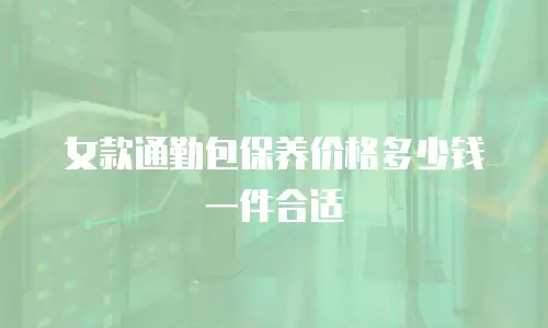 女款通勤包保养价格多少钱一件合适
