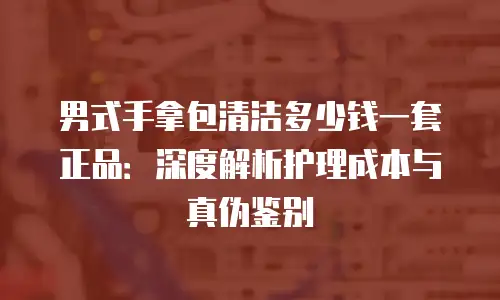 男式手拿包清洁多少钱一套正品：深度解析护理成本与真伪鉴别