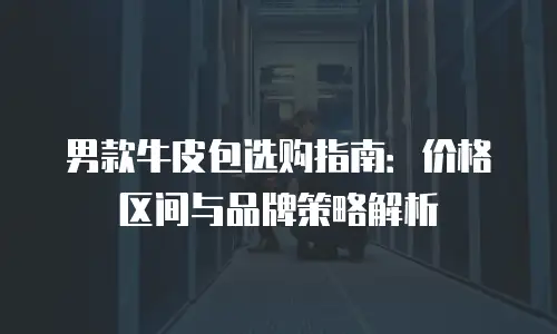 男款牛皮包选购指南：价格区间与品牌策略解析