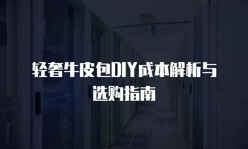 轻奢牛皮包DIY成本解析与选购指南