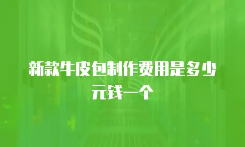 新款牛皮包制作费用是多少元钱一个