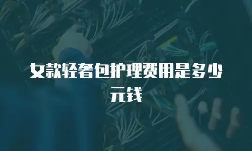 女款轻奢包护理费用是多少元钱