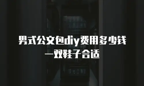 男式公文包diy费用多少钱一双鞋子合适