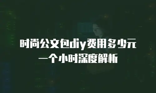 时尚公文包diy费用多少元一个小时深度解析