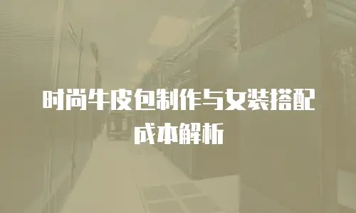 时尚牛皮包制作与女装搭配成本解析