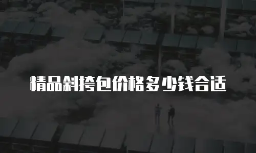精品斜挎包价格多少钱合适