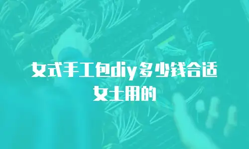 女式手工包diy多少钱合适女士用的