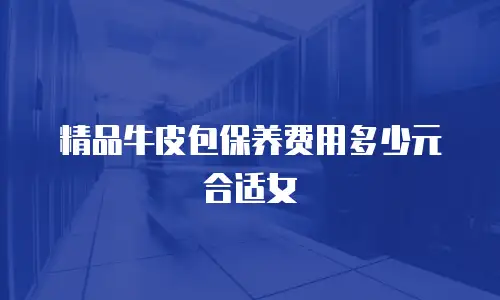 精品牛皮包保养费用多少元合适女