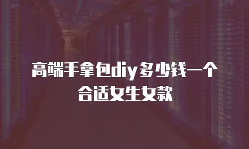 高端手拿包diy多少钱一个合适女生女款