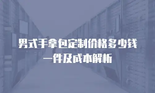 男式手拿包定制价格多少钱一件及成本解析