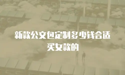 新款公文包定制多少钱合适买女款的
