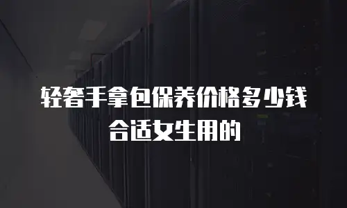 轻奢手拿包保养价格多少钱合适女生用的