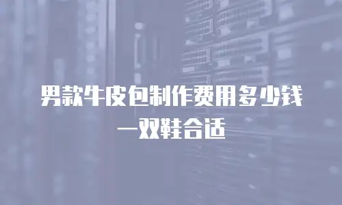 男款牛皮包制作费用多少钱一双鞋合适