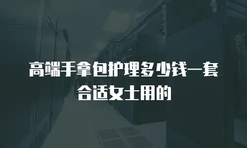 高端手拿包护理多少钱一套合适女士用的