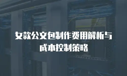女款公文包制作费用解析与成本控制策略