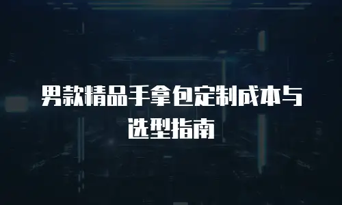 男款精品手拿包定制成本与选型指南