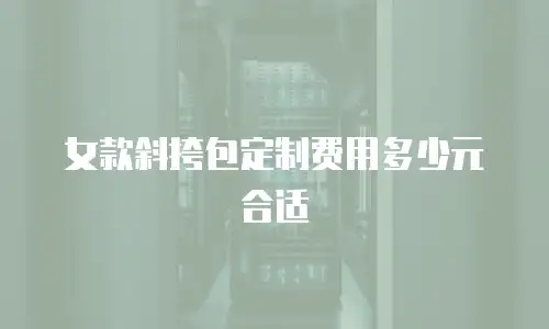 女款斜挎包定制费用多少元合适