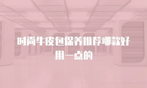 时尚牛皮包保养推荐哪款好用一点的