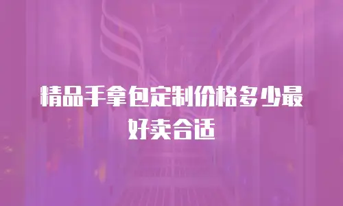 精品手拿包定制价格多少最好卖合适