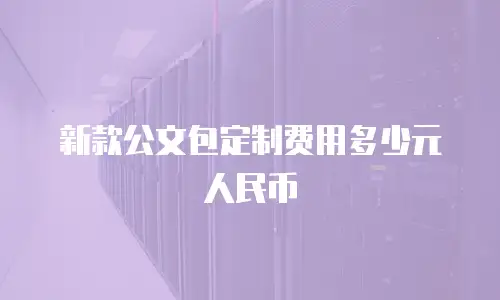 新款公文包定制费用多少元人民币