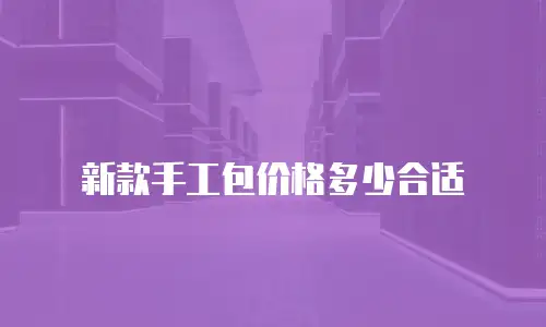 新款手工包价格多少合适